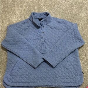 Eddie Bauer Heather Blue Quilted Top